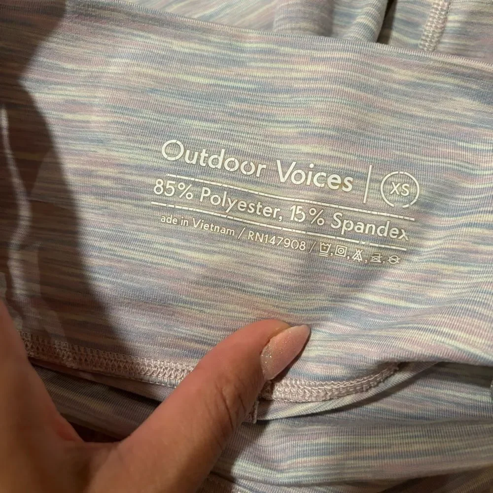 Outdoor Voices Super Bloom Freeform Biker Short 7”- Size XS